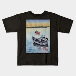 Three in a boat Kids T-Shirt